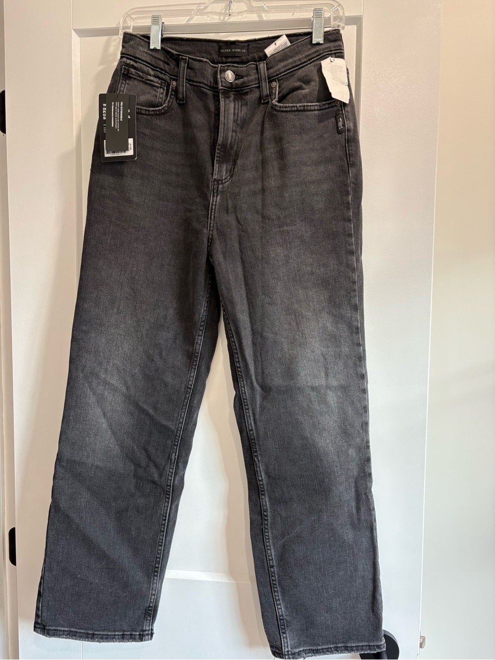 Silver Jeans womens Charcoal Straight-Leg Jeans